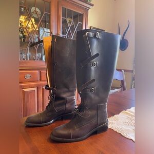 J. Peterman Dark Brown Tall Boots